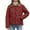 Red, variant on Kukoosong Women's Quilted Winter Coat, Girls Fashion Casual Warm Down Jackets, Oversized Solid Color Zipper Parkas Coats with Pockets