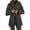Dark Gray, variant on Pimfylm Women's Fall Winter Jackets 2025 Trendy Warm Mid Length Wool Pea Coat Casual Lapel Plus Size Jackets Dark Gray, S