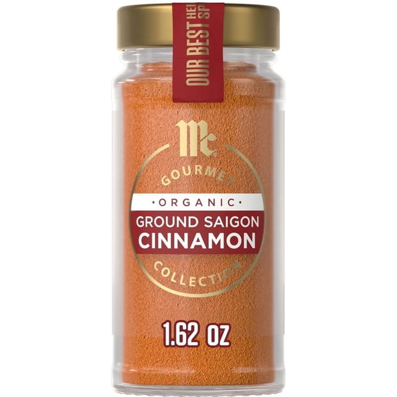 Pack Of 3 McCormick Gourmet Organic Ground Saigon Cinnamon, 1.25 oz (Package May Vary)