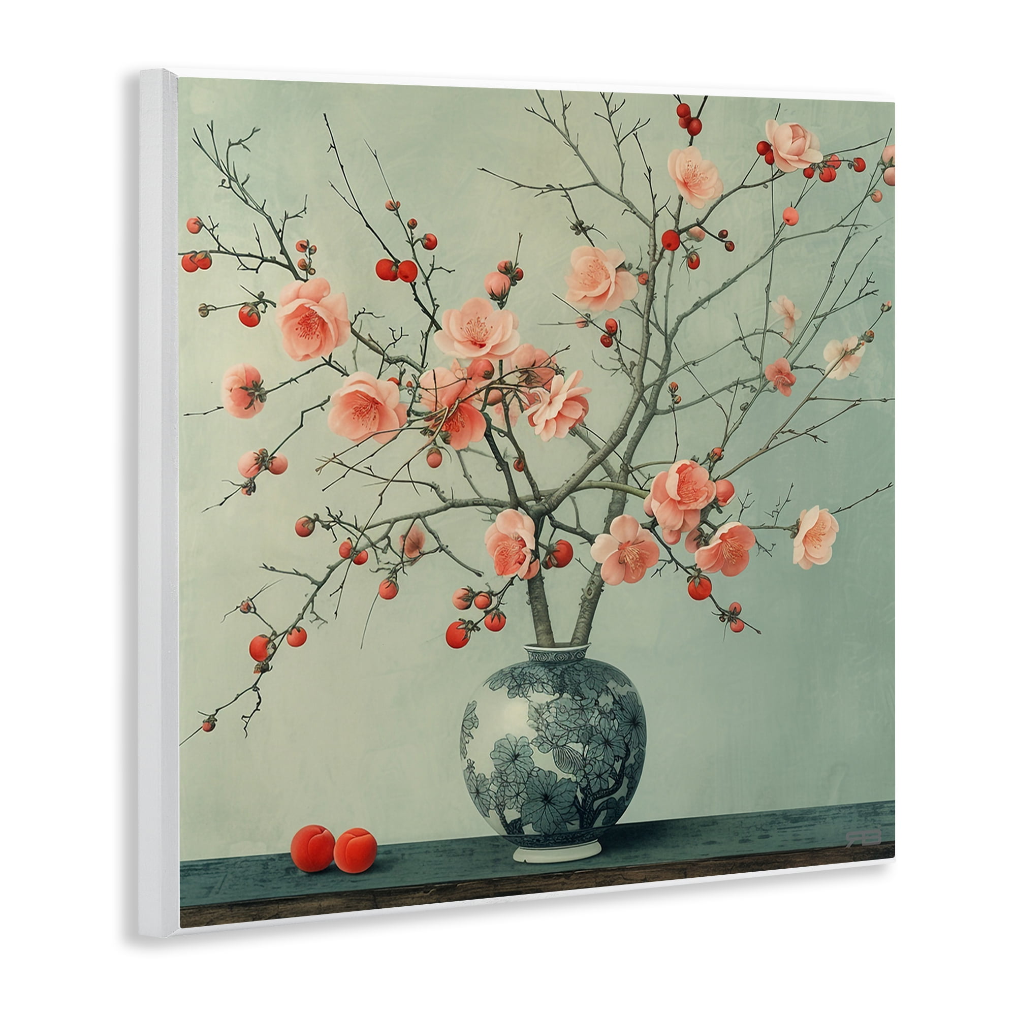 Stupell Industries Historical Flower Vase Plants & Flowers Painting Unframed Art Print Wall Art, 12 x 12
