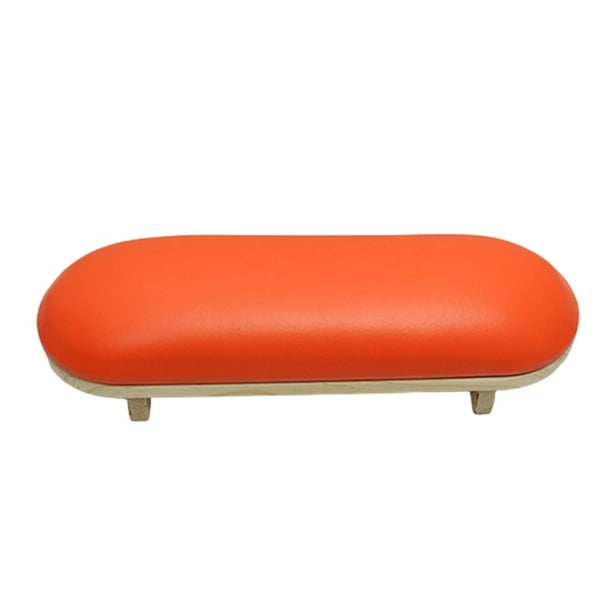 Cojín para decoración de uñas, almohada de mano para uñas, mesa práctica para mujer, herramienta de manicura para mujer, soporte para reposabrazos de Naranja