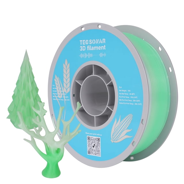 Filamento para impresora 3D TECSONAR Crystal Rainbow PLA 1,75 mm 1 kg