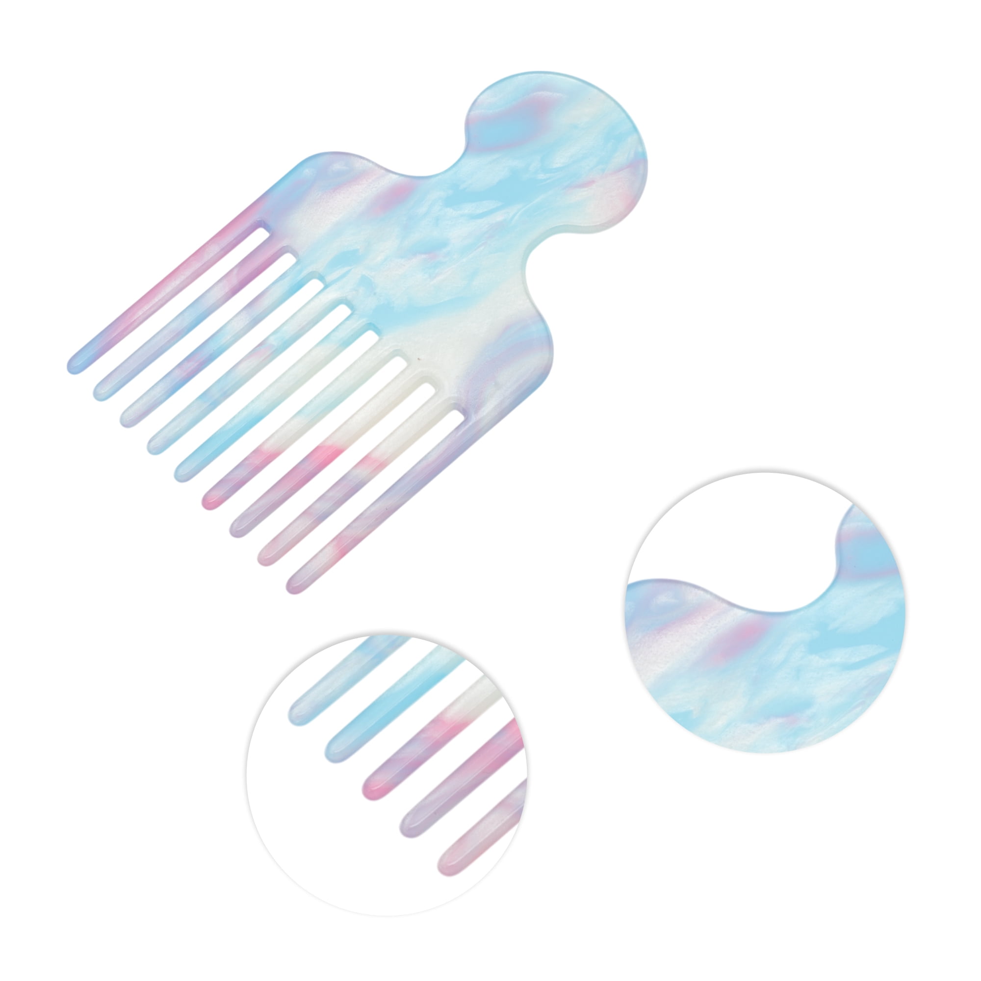 Unique Bargains 1 Pc Fashion Hair Insert Comb for All Hair Types Styles Blue