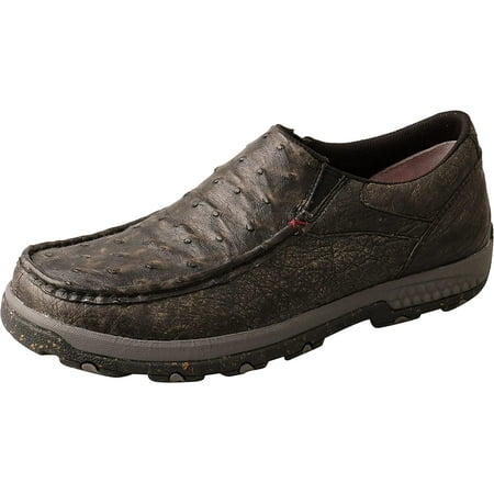 

Twisted X Slip-On Men s Driving Mocs with CellStretch Black & Grey 9 W