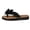Black1, variant on Women’s 3D Flower Slide Sandals, Toe Ring Platform Flip Flops, Summer Beach Casual Comfort Slippers EVA 40
