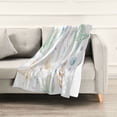 thumbnail image 6 of Wobogo Jellyfish Shell Figure Soft Cozy Fluffy Double Sided Blankets for Couch Sofa Chair Bed Camping Picnic Travel Lightweight Bed 60×90inch, 6 of 7