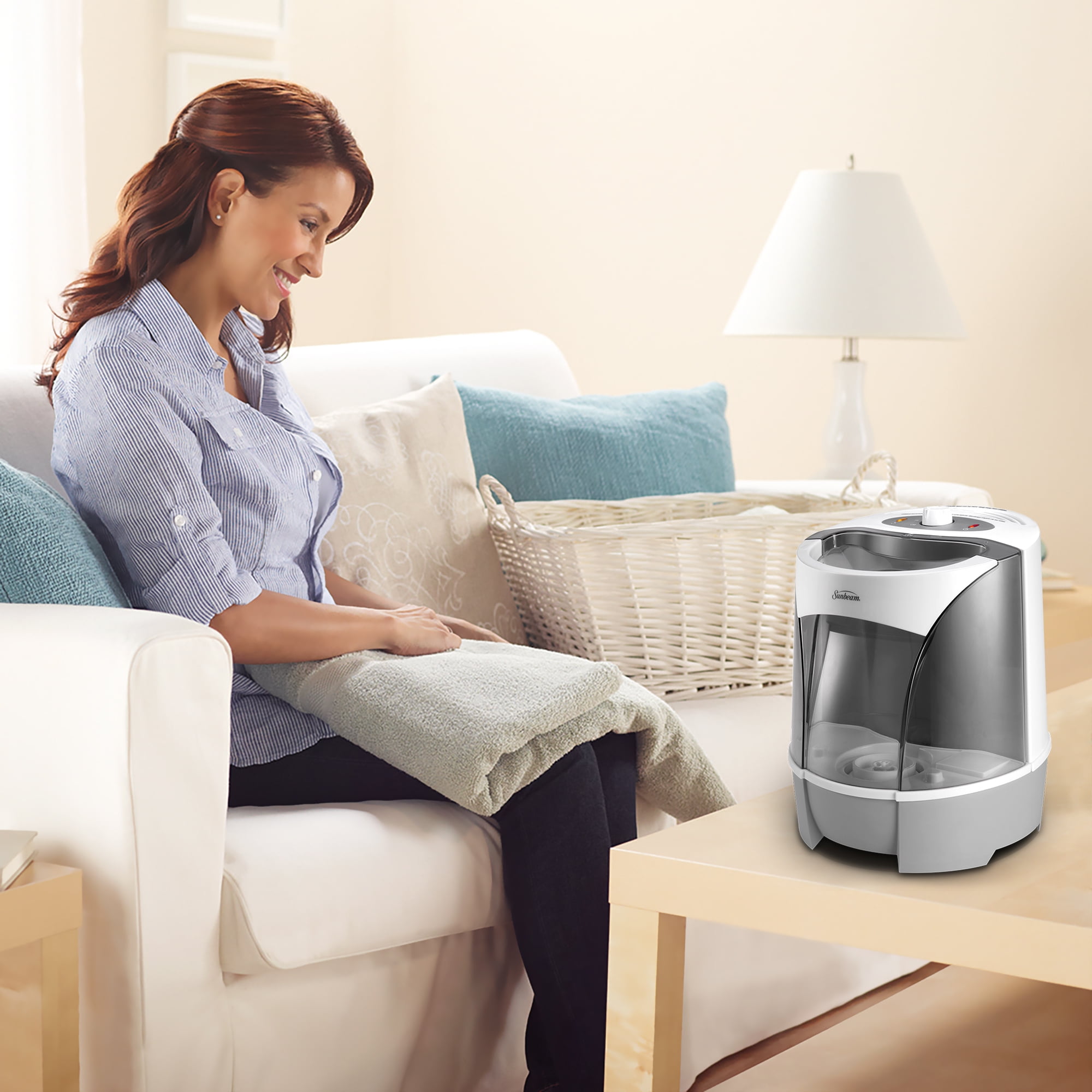 Sunbeam Warm Mist Humidifier White SWM6000 UM