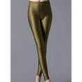 thumbnail image 1 of Shiny Pant Leggings Hot Selling Leggings Solid Color Fluorescent Spandex Elasticity, 1 of 6