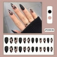 thumbnail image 2 of Head Matte Frosted Almond Shape Wear Nail Nail Piece Finished, 2 of 5