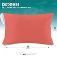 thumbnail image 2 of Protector de almohada Utopia Bedding King, 51 x 97 cm, impermeable, paquete de 2, 2 of 8