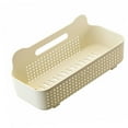 thumbnail image 2 of Estante de ducha de pared con soporte resistente, de polipropileno, multifuncional, color crema, M, 2 of 14