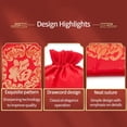 thumbnail image 4 of for New Year Wedding Party Gift Packaging Brocade Candy Gift Bags Silk Fu Bag Jewelry Drawstring Pouch Chinese Lucky Bags 32X22CM, 4 of 8