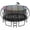 Black, variant on CITYLE Trampoline 1500LBS 12 14 15 16 FT Trampoline for Kids and Adults with Lights, 16FT Trampoline with Enclosure Net, Basketball Hoop, Heavy Duty Trampolines Outdoor