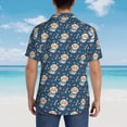 thumbnail image 6 of Xecao Astronaut Corgi Dog print Hawaiian shirt - a stylish short-sleeve button-down for men, perfect for casual beach and tropical outings., 6 of 9