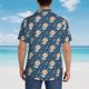 thumbnail image 4 of Balery Astronaut Corgi Dog Camisas hawaianas de manga corta para hombre, camisas playeras de corte holgado, camisas de vacaciones con botones,X-Large, 4 of 7