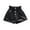 Black, variant on Toddler Girls Fa𝗎x Leather Shorts PU Paper Bag Waist Button Front Wide Leg Summer Fashion Edgy Style Toddler Shorts Chic Boutique Toddler Clothes