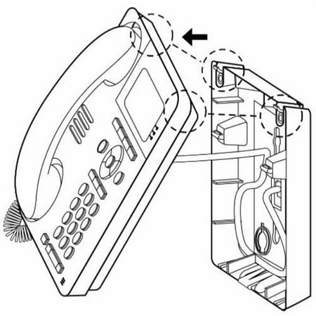 Avaya Wall Mount - avaya wall mount kit for avaya 9508, 9504, 9608, 9611, and 9620 phones, 700383375 compatible