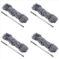 thumbnail image 1 of 4X Cepillo para Limpieza de Canalones Herramienta para Techos con Poste Extensible Telescópico 8.2 Pies Herramienta Limpiadora de Protección Fácil de Quitar y Dejar, Gris, 1 of 5