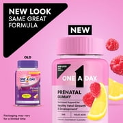 One A Day Prenatal Gummy Vitamins with Folic Acid, DHA, 60 Count