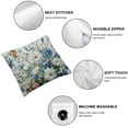 thumbnail image 4 of Acheng Blue and White Daisy Pillow Covers Set of 2, Spring Flowers Throw Pillow Covers Outdoor Decorative Pillow Case for Couch Bed Sofa Cushion Home Decor White, 4 of 6