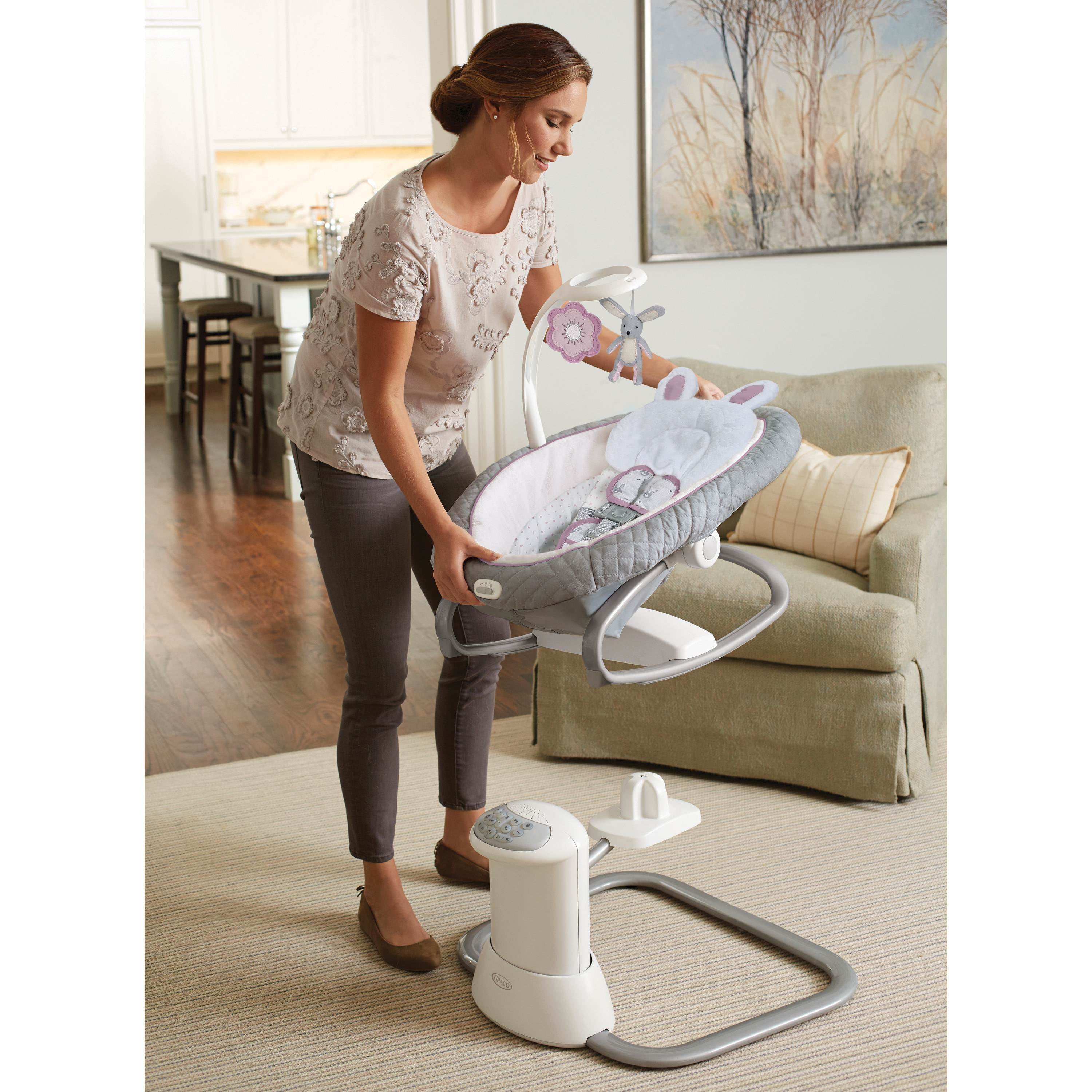 graco everyway soother baby swing with removable rocker