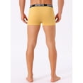thumbnail image 3 of DARING DIVA Men's Lightweight Short Leg Stretch Boxer Briefs 36 Yellow, 3 of 6