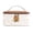 Beige, variant on Cosmetic Bag for Travel, Cute Makeup Organizer with Handle, Small Toiletry Bag for Skincare and Beauty Essentials, featuring Adorable Bear Design