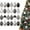 24pcs, variant on Christmas Savings! 12 Pieces Christmas Polka Dot Ornaments Black and White Winter Balls Farmhouse Christmas Ball Ornaments Black and White Checkered Ball Ornament for Holidays Party Tree Decoration