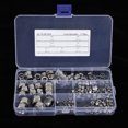 thumbnail image 2 of Metric Threaded Nutser 304 Stainless Steel Self Locking Nuts M3 M4 M5 M6 M8 M10 M12 Hex Nuts Fasteners Kit[175pcs], 2 of 8