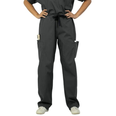 HeedFit Long-Lasting, Workwear, Unisex Scrub Pants, M, Black