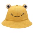 thumbnail image 2 of SPRING PARK Packable Cute Frog Printed Fisherman Foldable Bucket Sun Hat for Kids Teen Girls, 2 of 8