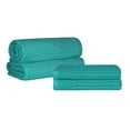 thumbnail image 3 of BNM Ribbed Heavyweight Cotton Bath Sheet/ Towel Set, Turquoise, 3 of 9