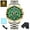 Gold&Green, variant on Luxury Business Men Quartz Watch Big Dial Luminous Wrist Watch Calendar Minute Second Chronograph Wristwatch