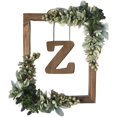 thumbnail image 2 of BKER Wooden Alphabet Wreath For Wall Home Living Room Bedroom Decorative Letter Sign With Hook And Rope For DIY Word Display, 2 of 4