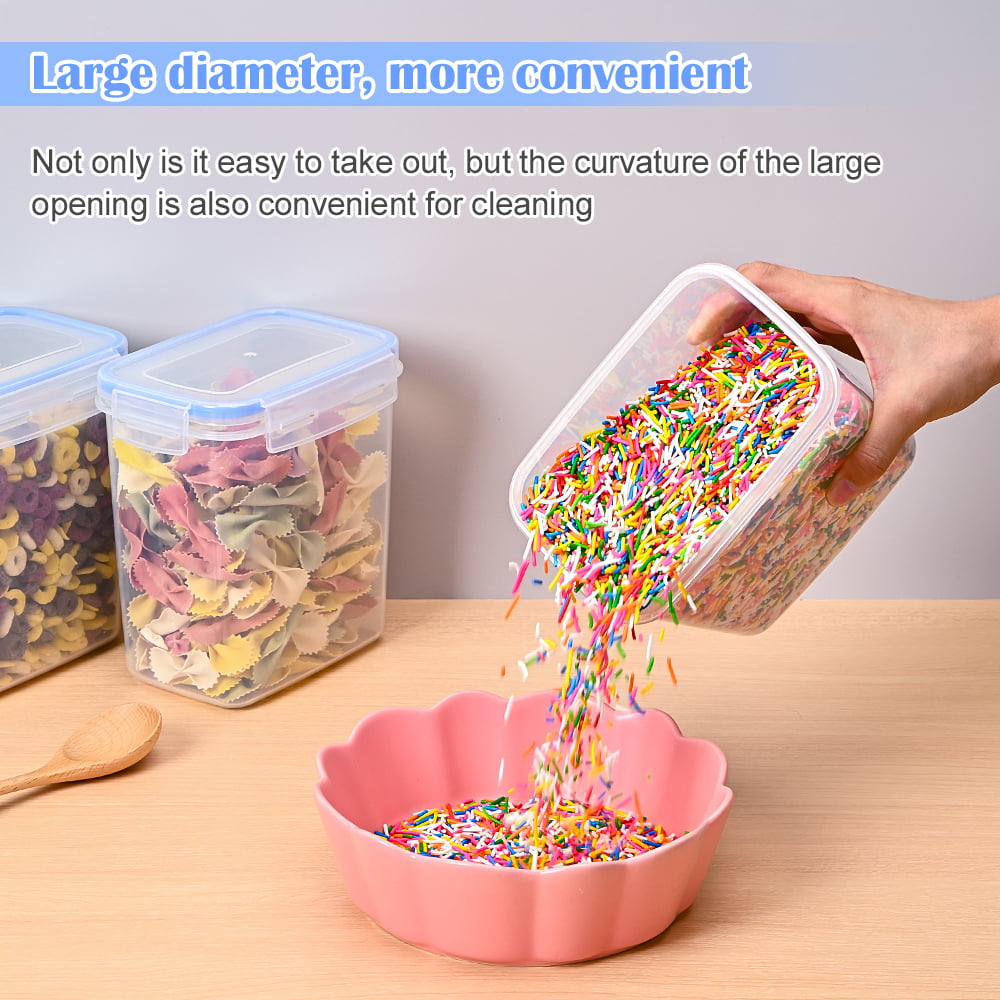 Food Storage Containers Airtight Cereal Dispenser Set for Flour Snacks Nuts  & Baking Supplies - China Clear Food Container and Food Saver price