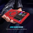 thumbnail image 5 of Allytech Magnetic Case for Samsung Galaxy S22 Ultra 5G with Lens Slide Cover, [Non-Slip] [Military Grade Protection] Slim Shockproof Ring Stand Case Support Wireless Charging, Red, 5 of 10