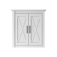 thumbnail image 2 of Bush Furniture Key West Bathroom Wall Cabinet with Doors in White Ash, 2 of 6