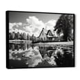 thumbnail image 2 of Designart Farm framed wall art decor, Farm framed wall Art, Reflecting on Rural Life at the Farmhouse , Extra large Country black framed wall art, 32x24 inches black frame, 2 of 5