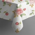 thumbnail image 5 of Pioneer Flower Floral Print Pattern Square Tablecloth, Waterproof Wipeable Spillproof Washable Table Cover for Home Kitchen Party Decor, 42"x42", 5 of 6