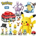 thumbnail image 2 of 2021 NEW Classic Anime Pokemon Center House Pikachu Mewtwo Charizard Venusaur Building Blocks Bricks Sets Model DIY Toy For Gift, 2 of 7