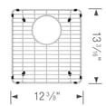 thumbnail image 4 of Blanco 239955 1.5 x 13.19 x 12.38 in. Stainless Steel Sink Grid with Vintera Equal Double Bowl, 4 of 5