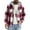 Wine, variant on CharmCyan Men’s Hooded Flannel Shirt Jacket – Warm Plaid Button Down Long Sleeve Outerwear with Pockets, Casual Lightweight Layer for Fall and Winter Blue L