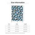 thumbnail image 2 of Seashell Blue Throw Blanket for Stylish Warm Winter Cabin Ultra-Soft Micro Fleece Blanket, Premium Microfiber, Silky Soft, Plush, Warm and Lightweight for Couch, Sofa, Bed - 40"X30", 2 of 5