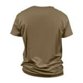 thumbnail image 5 of Men's Independence Day Flag Print T-Shirt, Oversized Casual Short Sleeve Top for Festive Events and Daily Wear ,Khaki L, 5 of 5