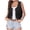 Black, variant on Womens Vintage Western Fringe Vest Tops Classic 70s Cowboy Solid Mini Shirt Sleeveless Tassels Short Cardigan Jackets Navy 12(XXL)