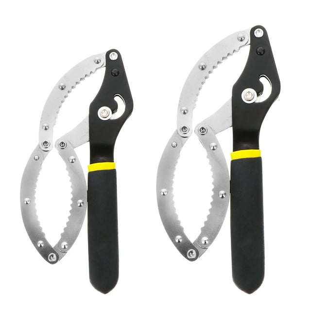 Shisuyan 3 Rangées de Dents Filtre à Huile Noir 2 Pcs 6.68X3.14X0.39 Pouces