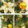 thumbnail image 3 of HESHENG 9Ft Artificial Christmas Garland, Garland Xmas Tree Wreath Festival Fireplace DIY Door Fireplace Decor, Gold, 3 of 9