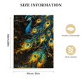 thumbnail image 2 of ARISTURING Peacock Feather Canvas Wall Art Yellow and Blue Black Art Vintage Colorful Animal Feather Giclee Painting Pictures Prints, 2 of 5