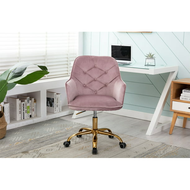 Velvet Swivel Shell Chair for Living Room/Bed Room, Mid ...