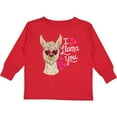 thumbnail image 3 of Inktastic I Llama You with Llama Illustration Boys or Girls Long Sleeve Toddler T-Shirt, 3 of 5
